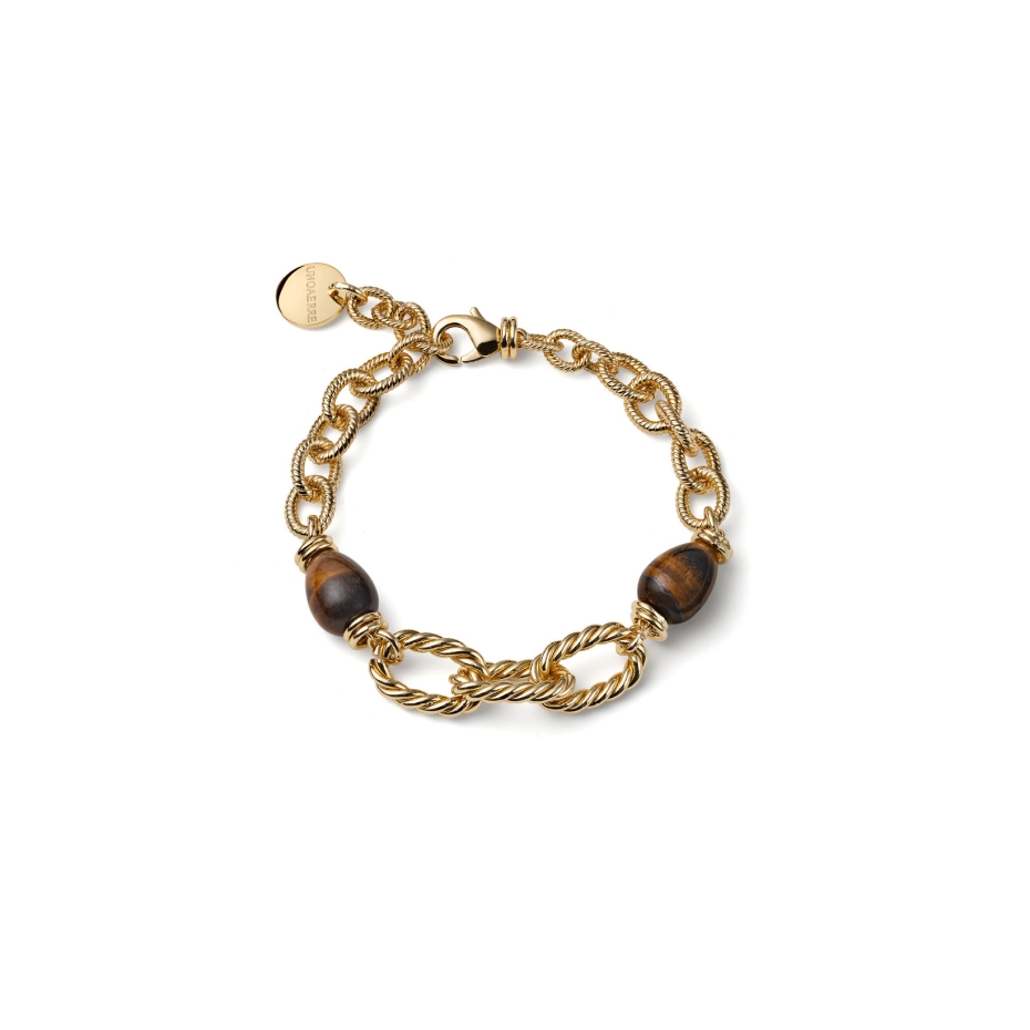 Bracciale Unoaerre Torchon e Occhio di Tigre