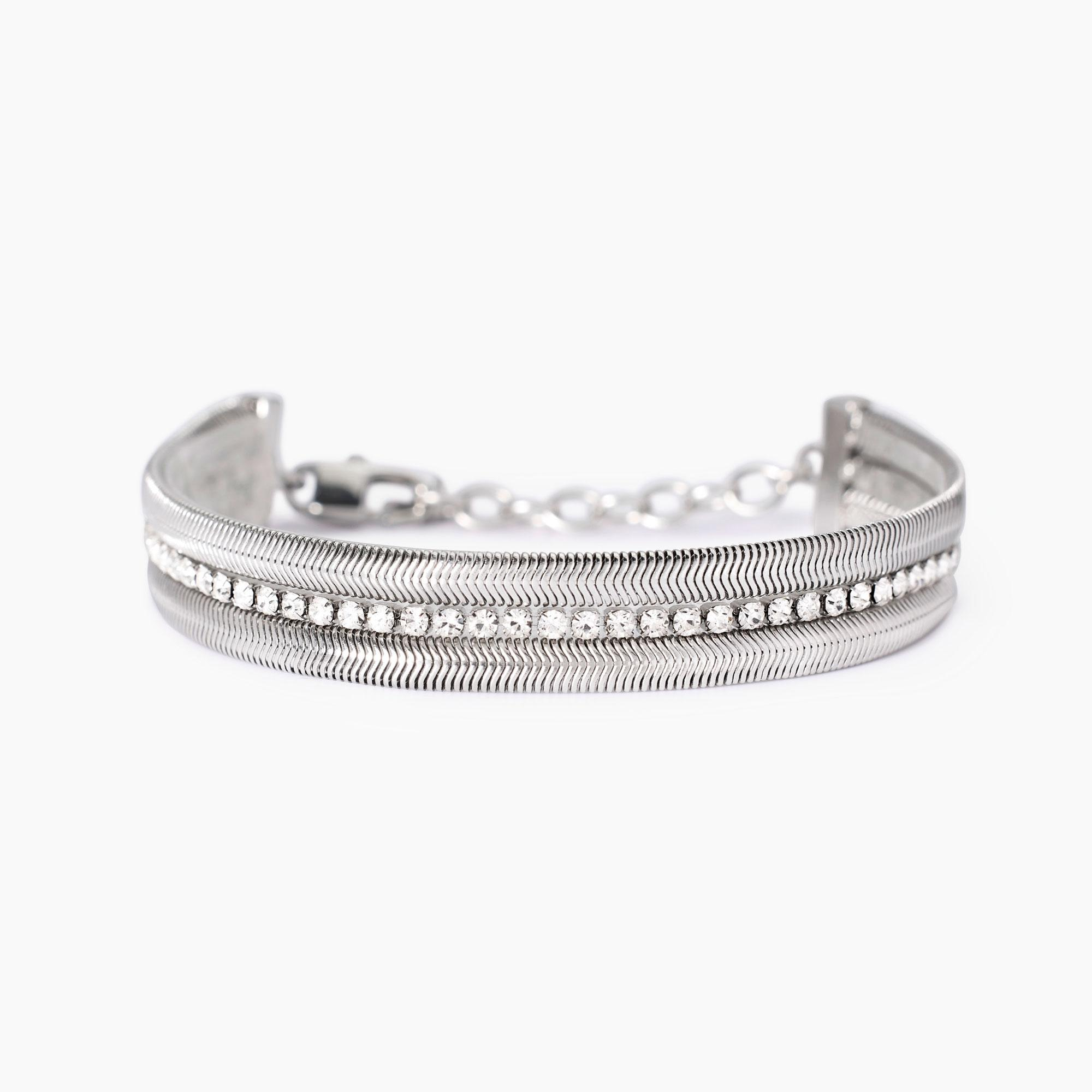 Bracciale Donna Kidult con Doppia Catena e Tennis 