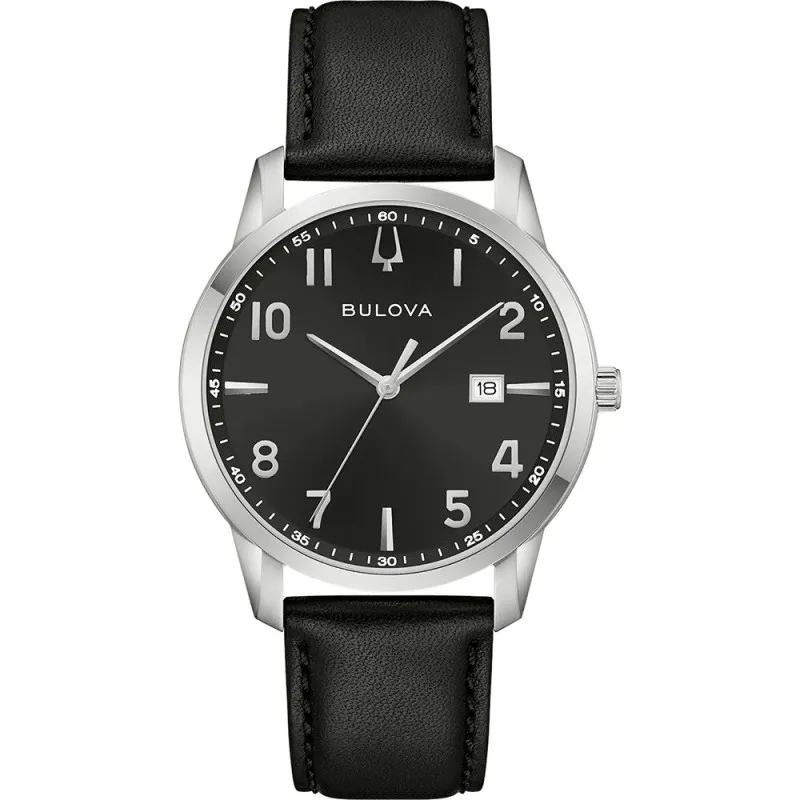 Orologio Uomo Bulova Classic al Quarzo con Quadrante Nero 40 mm 
