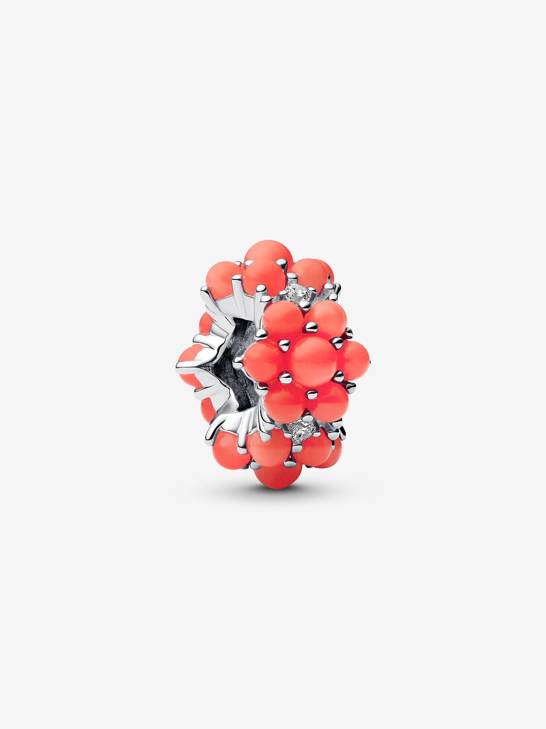 Charm Pandora Oceano Color Corallo Argento Sterling 925