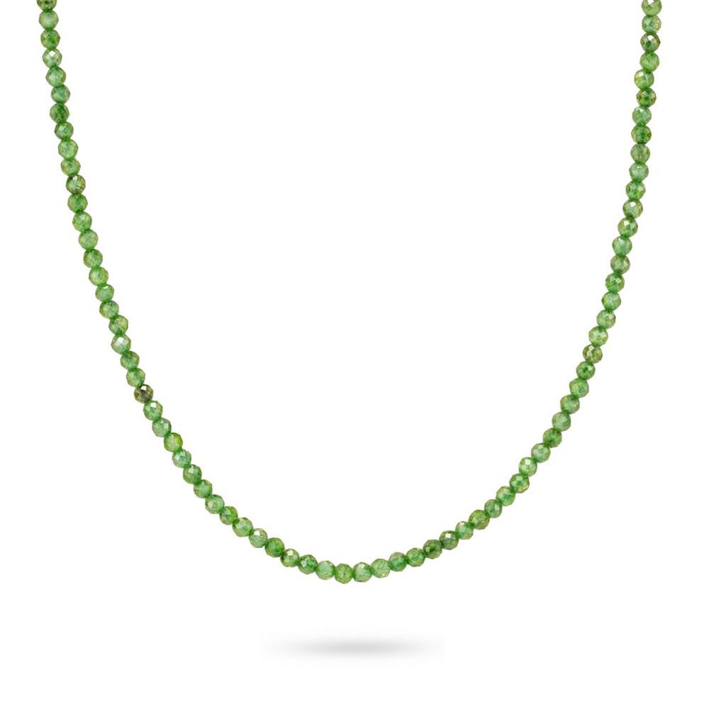 Collana Donna Boccadamo con Boules Cubic Zirconia Sfaccettate Verde 