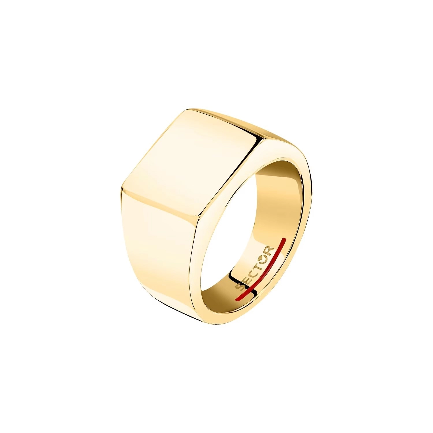 Anello Uomo Sector Basic in Acciaio Dorato 