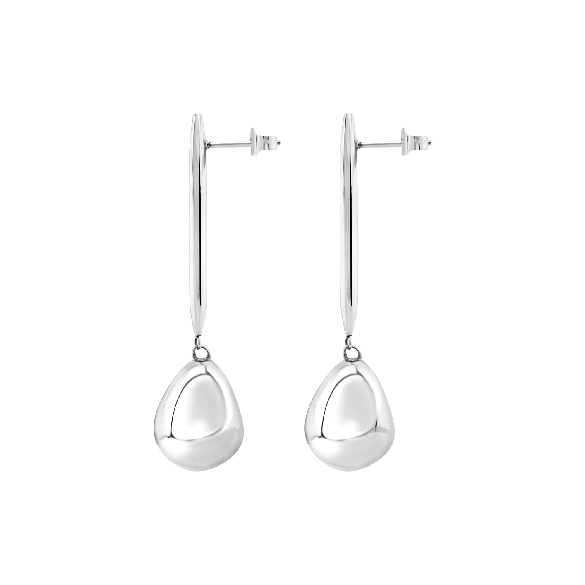 Orecchini Donna Breil B Rocks in Acciaio con Boule Pendente 