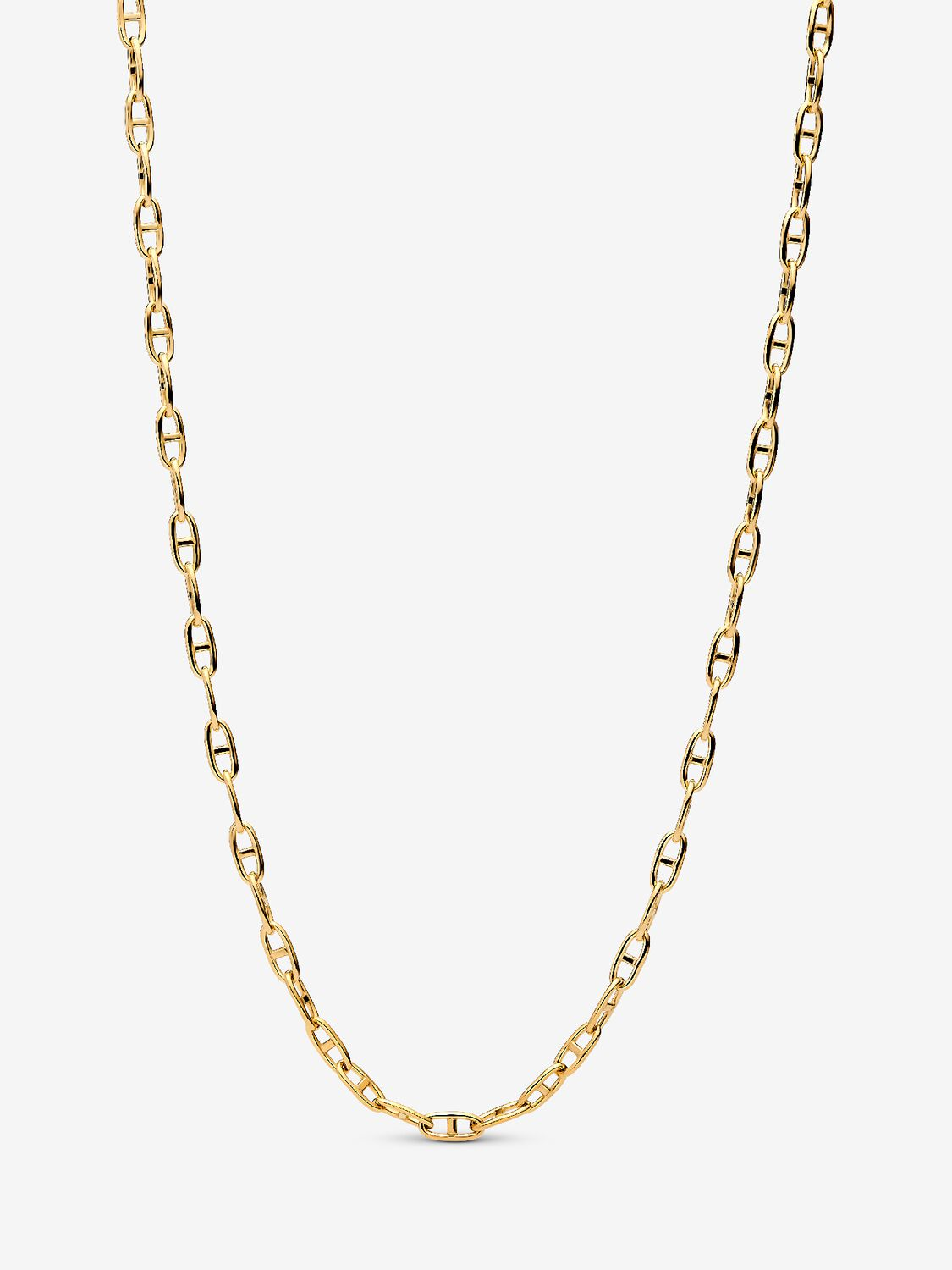 Collana Catena Pandora Maglia Ancora Placcatura in Oro 14k