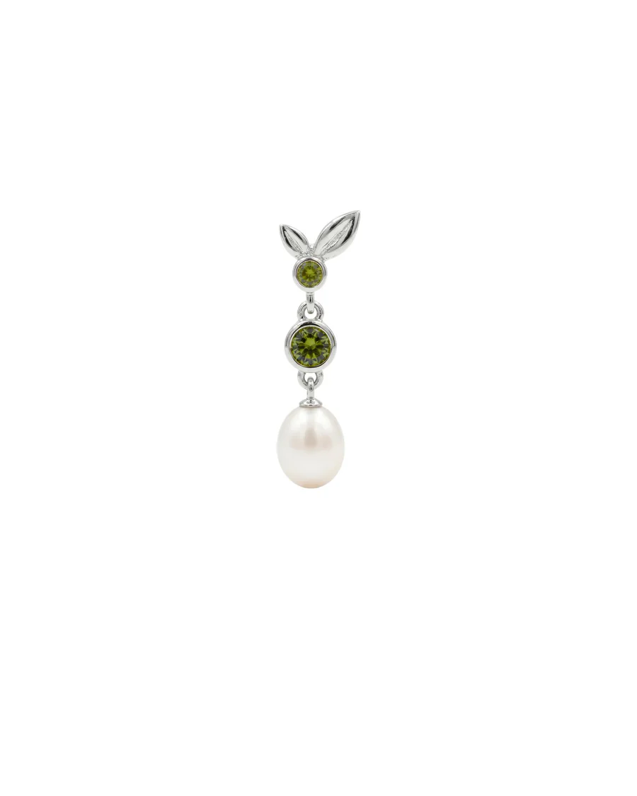 Orecchino Sinistro Donna Amabile Velvet Pendente Corto in Argento 