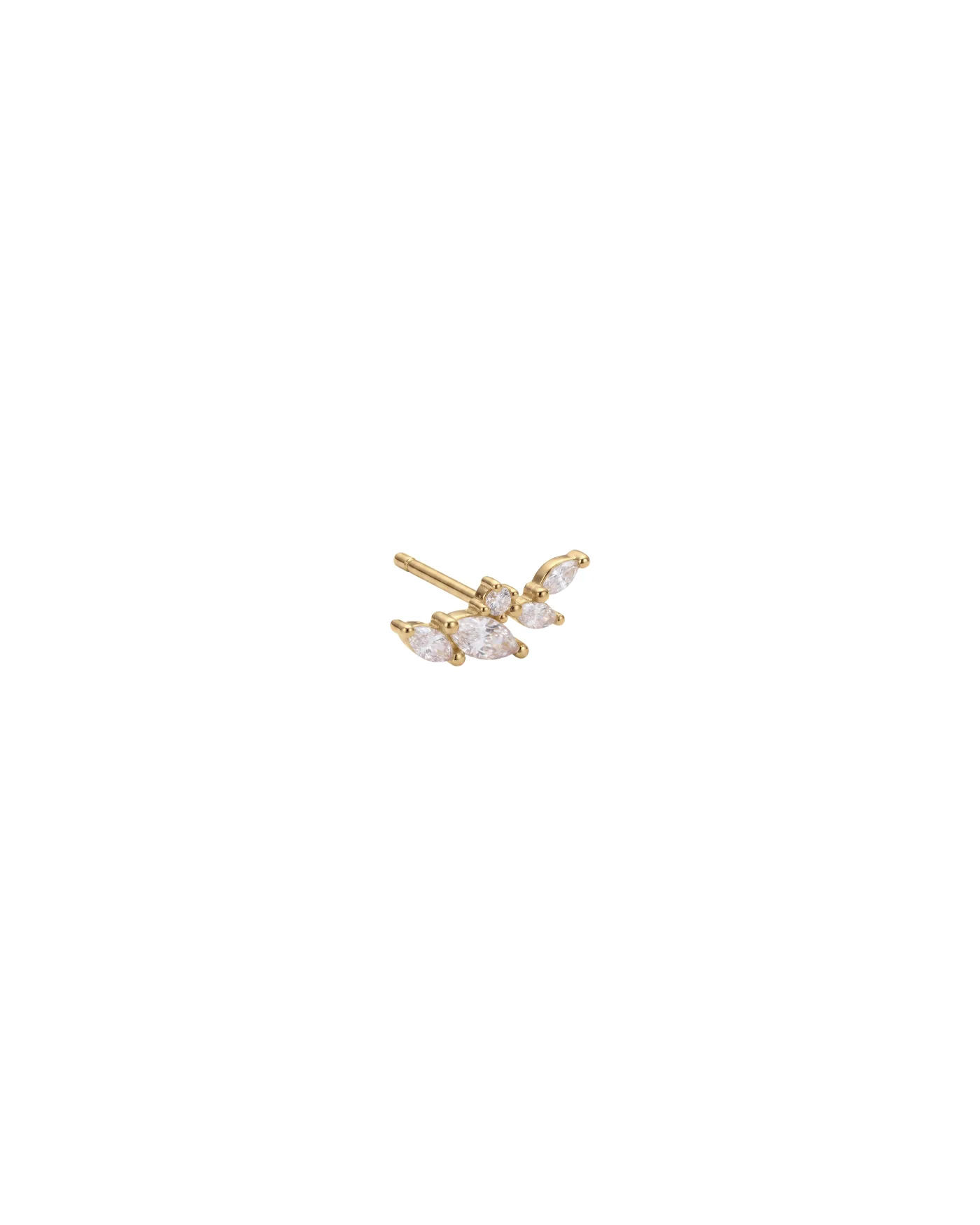 Orecchini Amabile Little Spark con Zirconi in Argento 925 Placcato Oro 