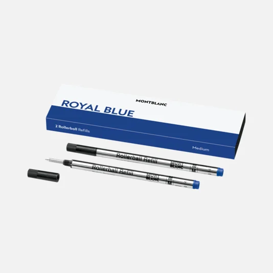 2 Refill Montblanc per Roller Medi, Royal Blue (Blu)