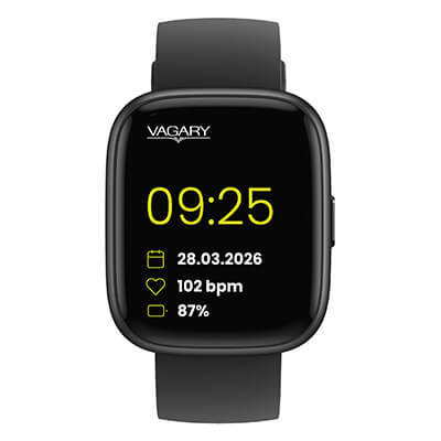 Smartwatch Vagary al Quarzo Cassa 36 mm Cinturino in Silicone Nero