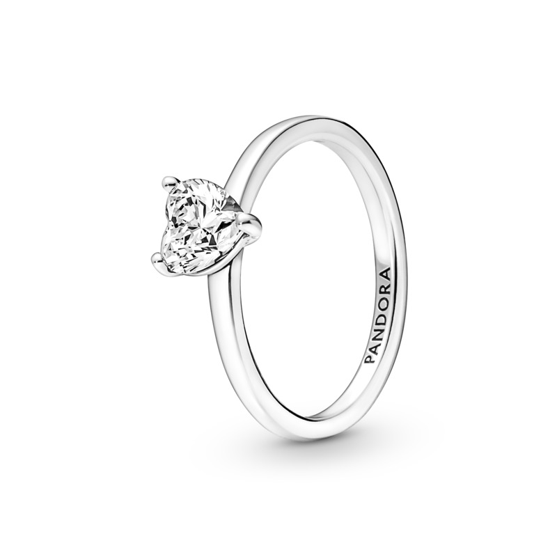 Anello Pandora Solitario con Pietra Cuore