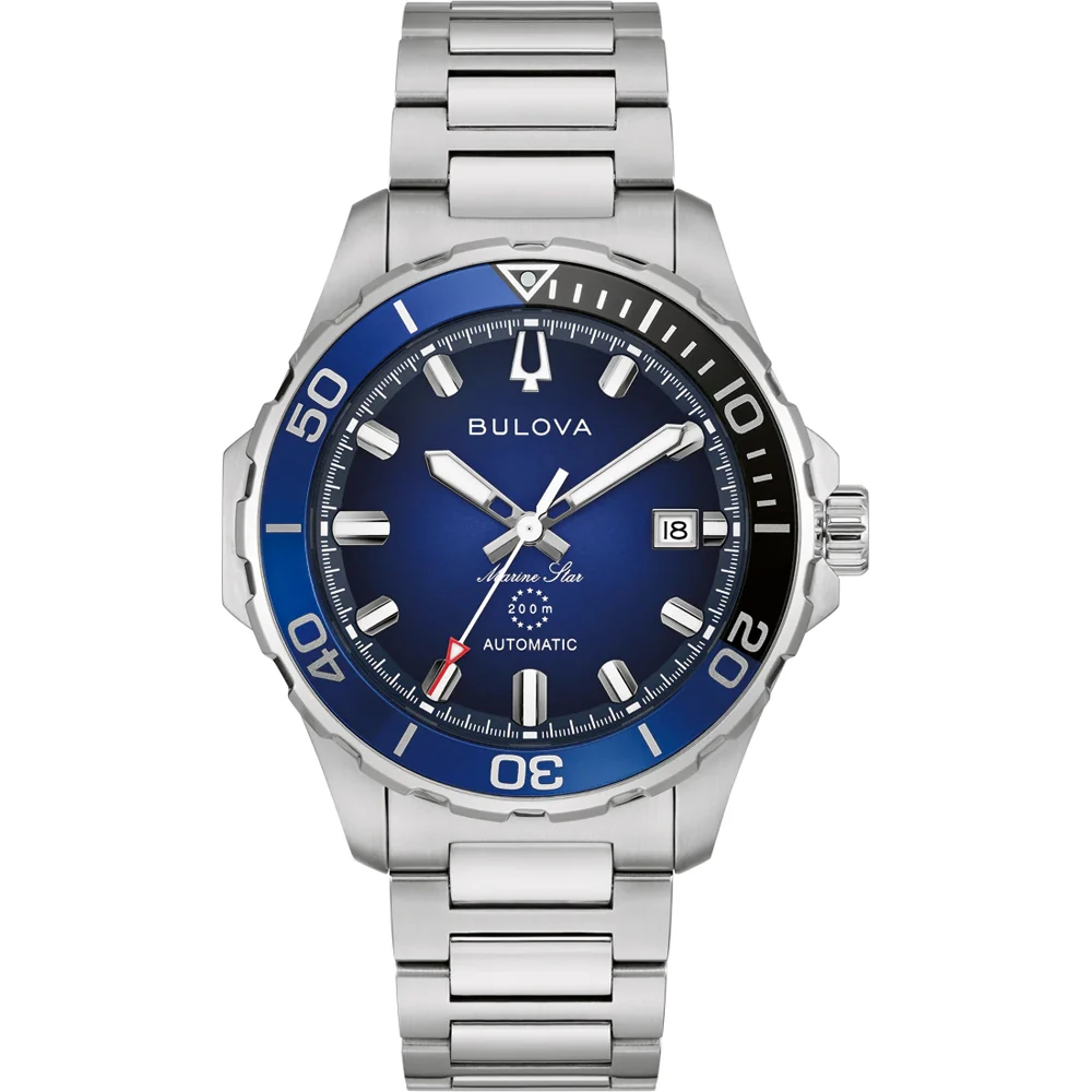 Orologio Uomo Bulova Marine Star Automatico con Quadrante Blu 41 mm 