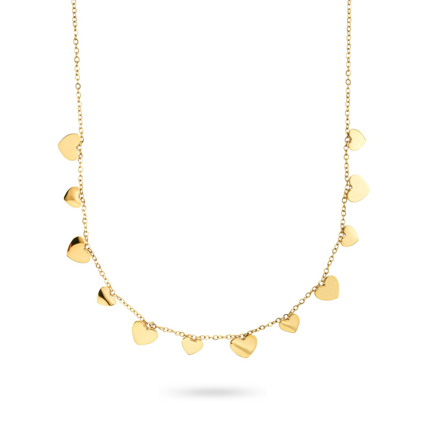 Collana Donna Boccadamo Placcata Oro Giallo con Cuori 
