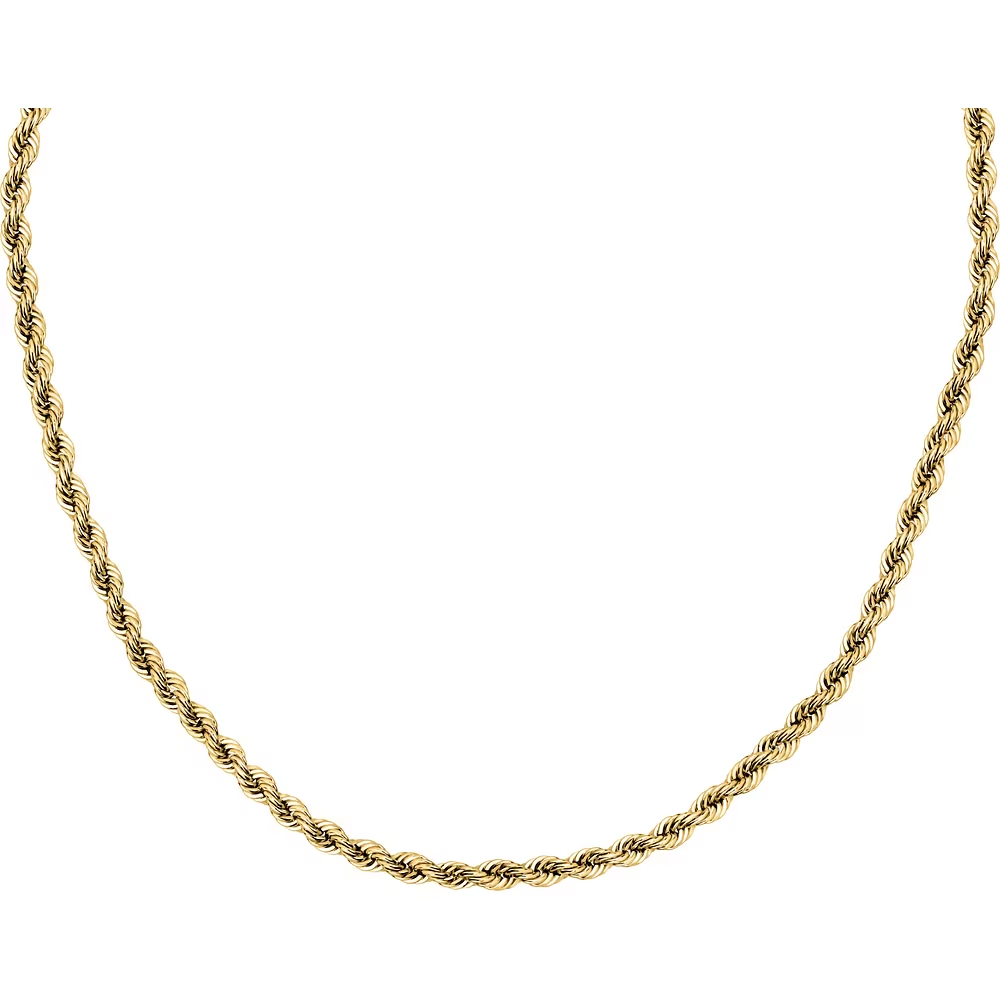 Collana Uomo Sector Basic Corda in Acciaio Dorato 