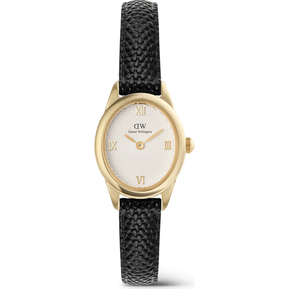 Orologio Donna Daniel Wellington Ophelia Mini al Quarzo con Quadrante Bianco 22 mm Cinturino in Pelle Nero