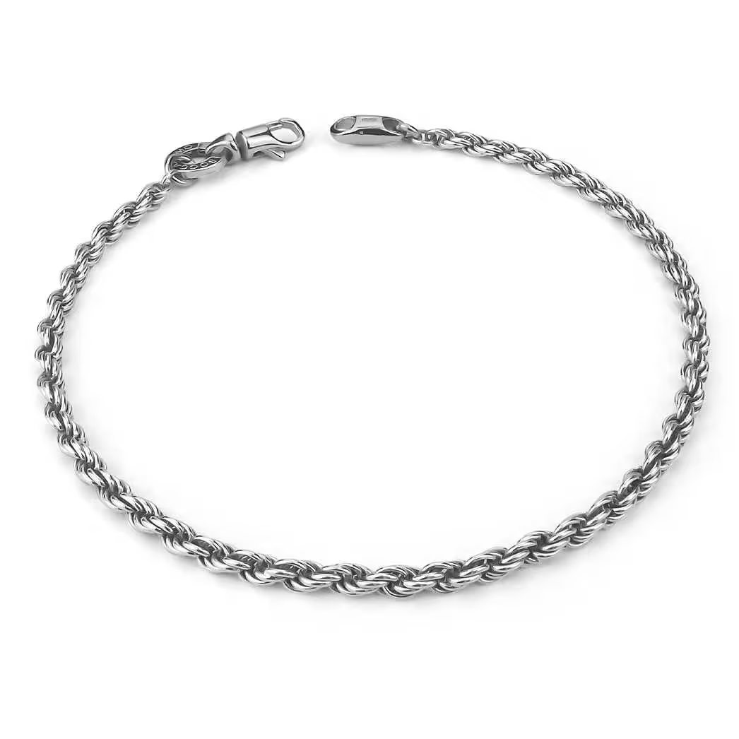 Bracciale Uomo Boccadamo in Maglia Corda Piccola 