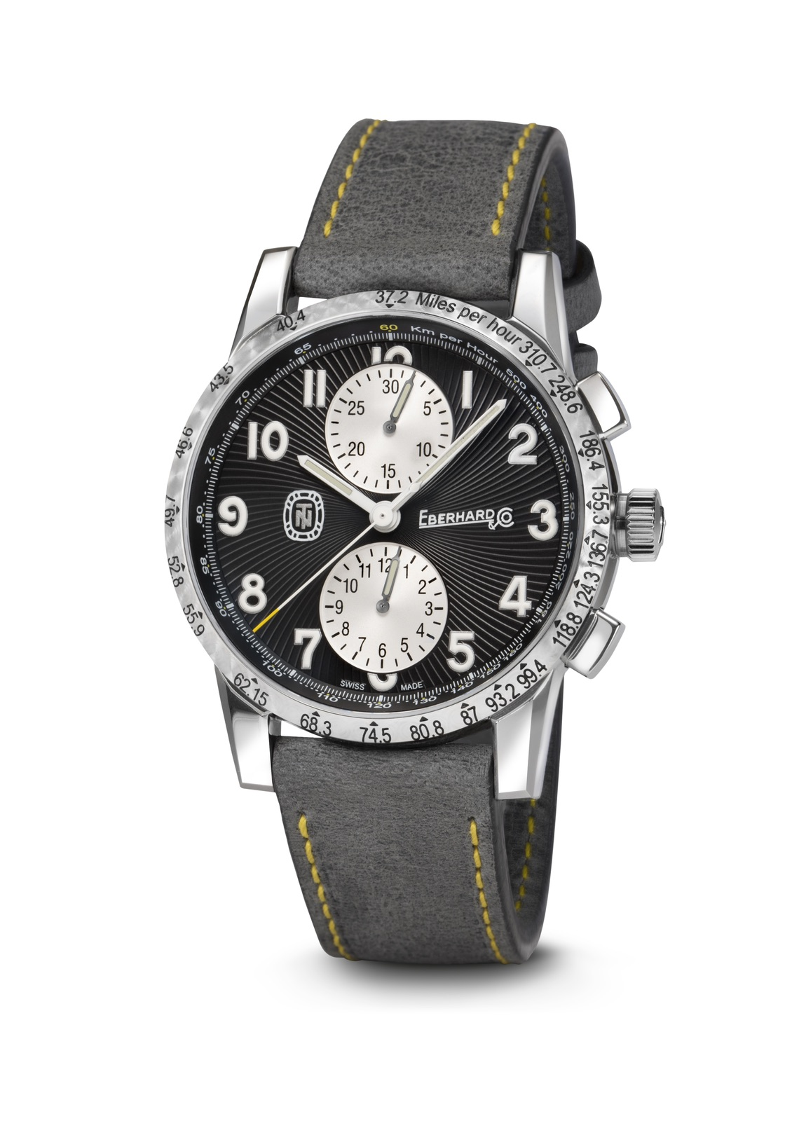 8614_95473_3040973662.bmp Orologio Uomo Eberhard Tazio Nuvolari Automatico con Quadrante Nero 41 mm