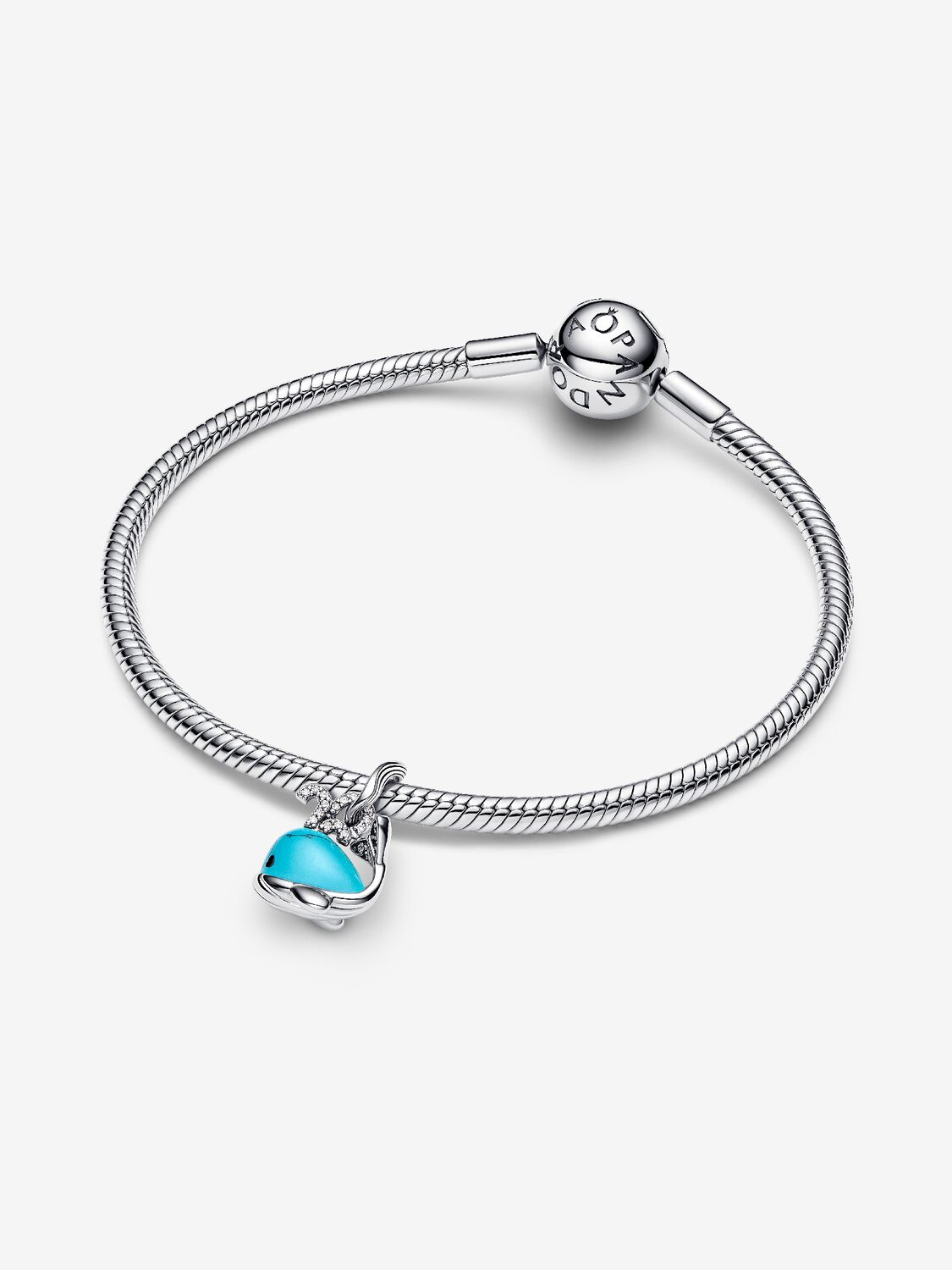Charm Pandora Pendente Balena Turchese Argento Sterling 925