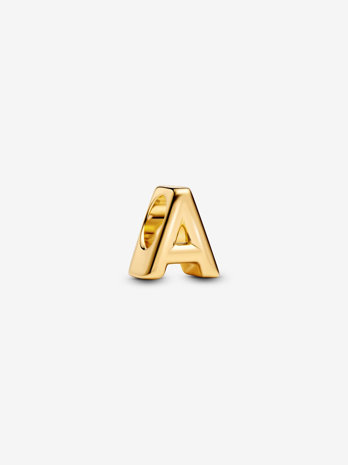 Charm Pandora Mini Lettera A Placcatura in Oro 14k