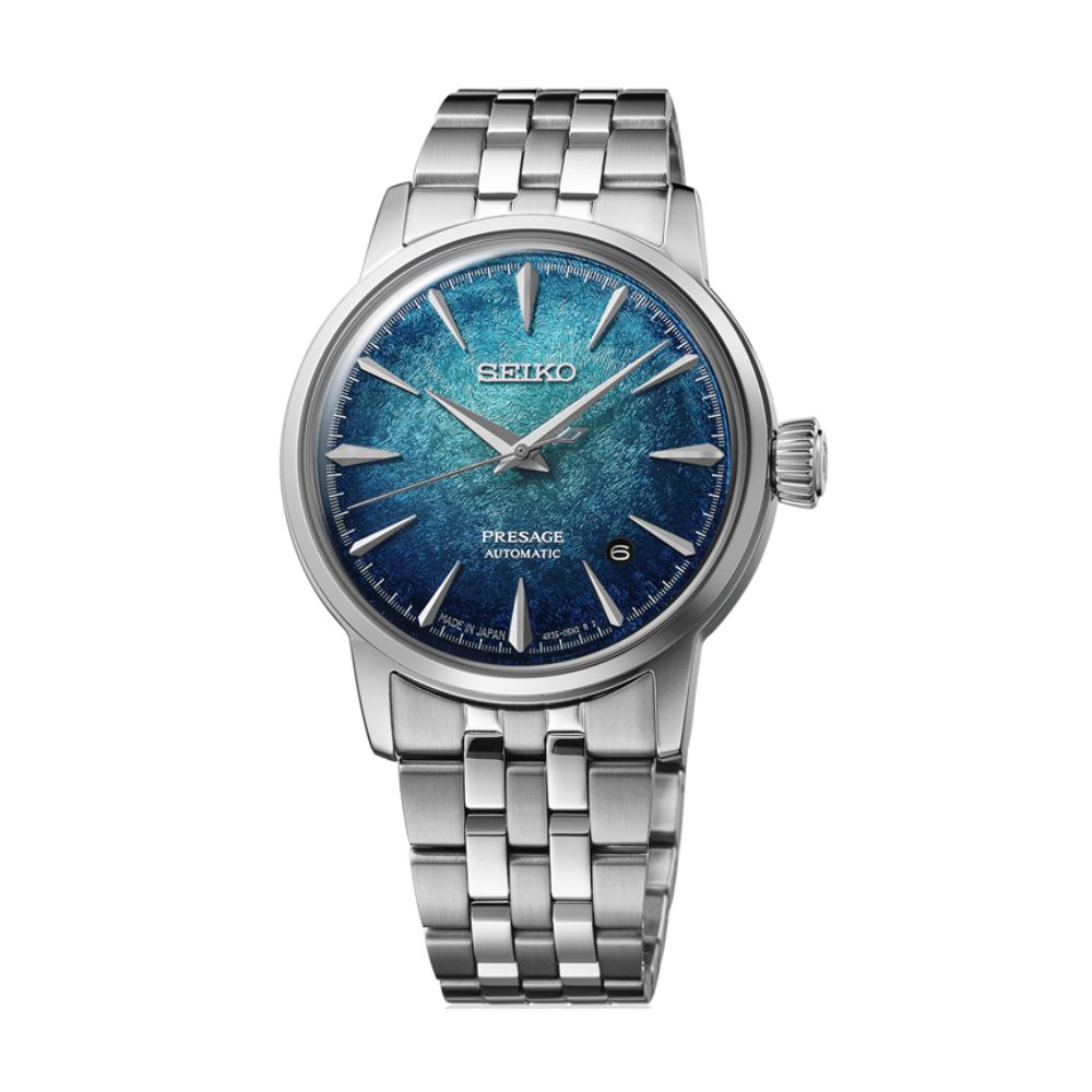 Orologio Uomo Seiko Presage Automatico con Quadrante Blu 38 mm