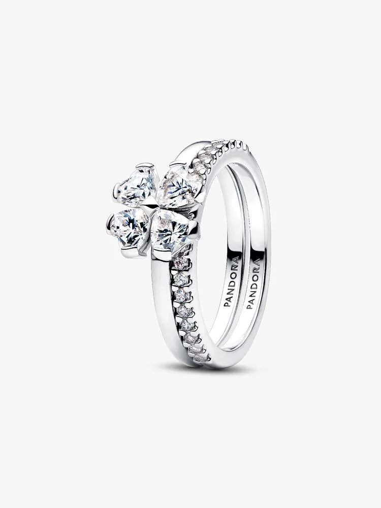 Anello Pandora Quadrifoglio Luminoso Divisibile