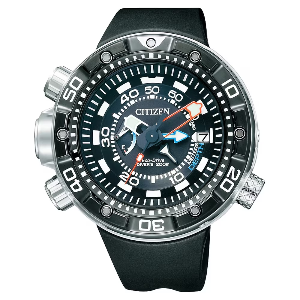 Orologio Uomo Citizen Promaster Aqualand Eco-Drive con Quadrante Nero 52 mm 