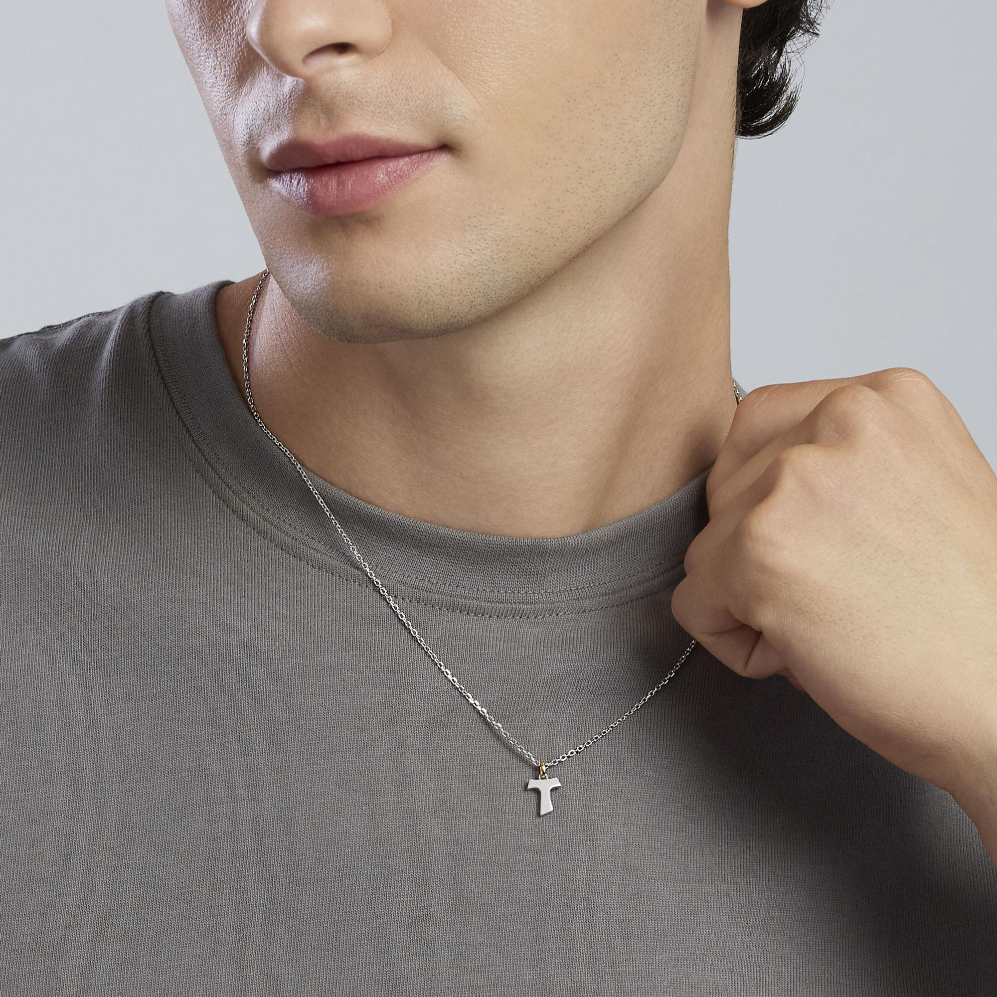 Collana Uomo Mabina Tao con Croce Tau 