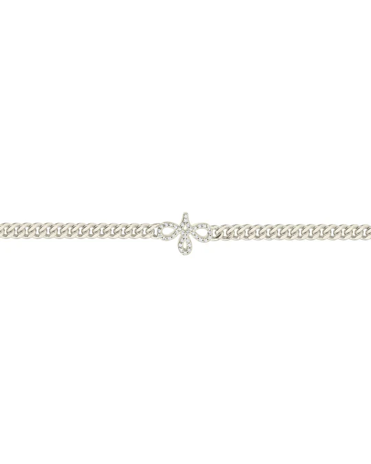 Choker Donna Amabile Grumetta Pavè di Zirconia con Logo 