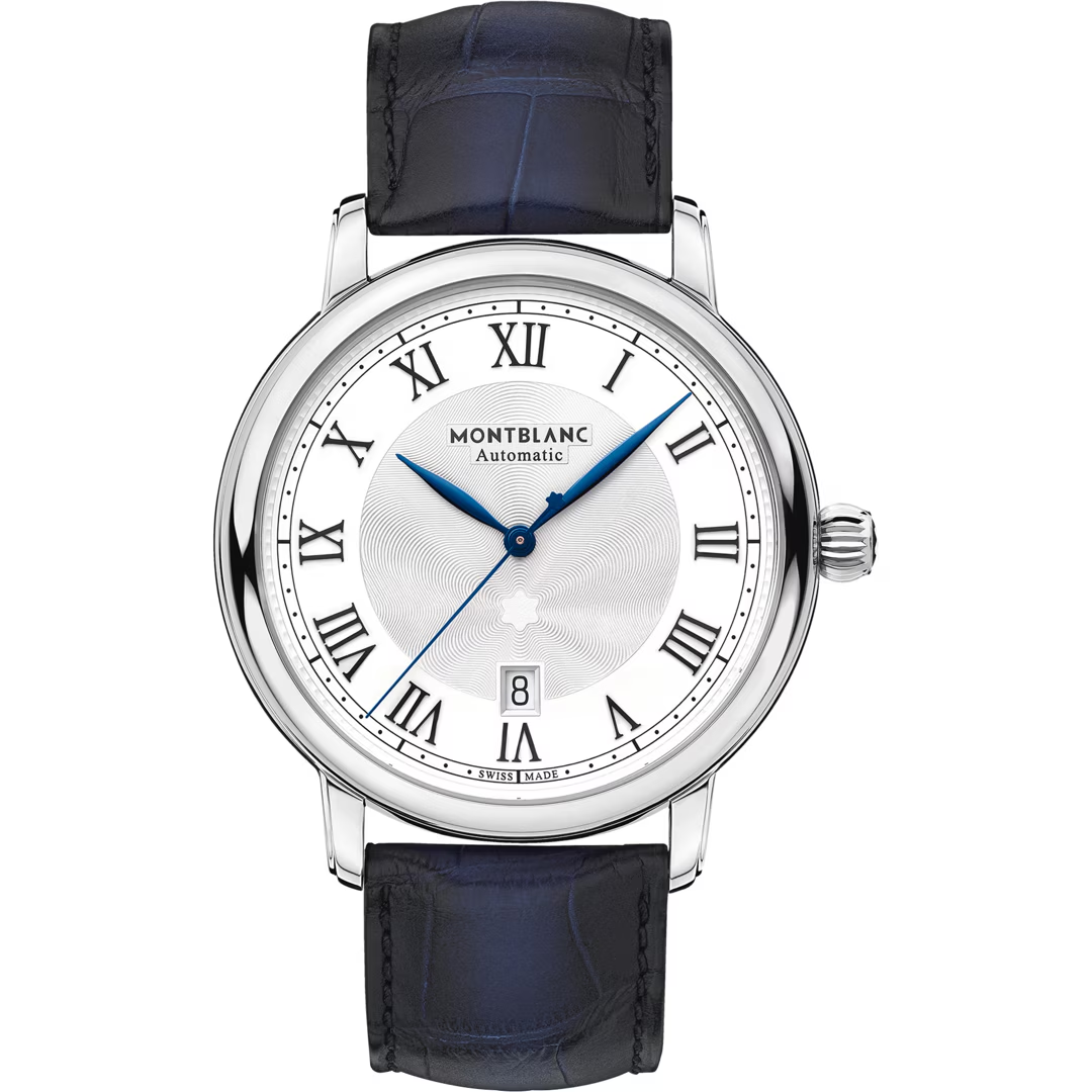 Orologio Uomo Montblanc Star Legacy Automatic Date con Quadrante Bianco 42 mm