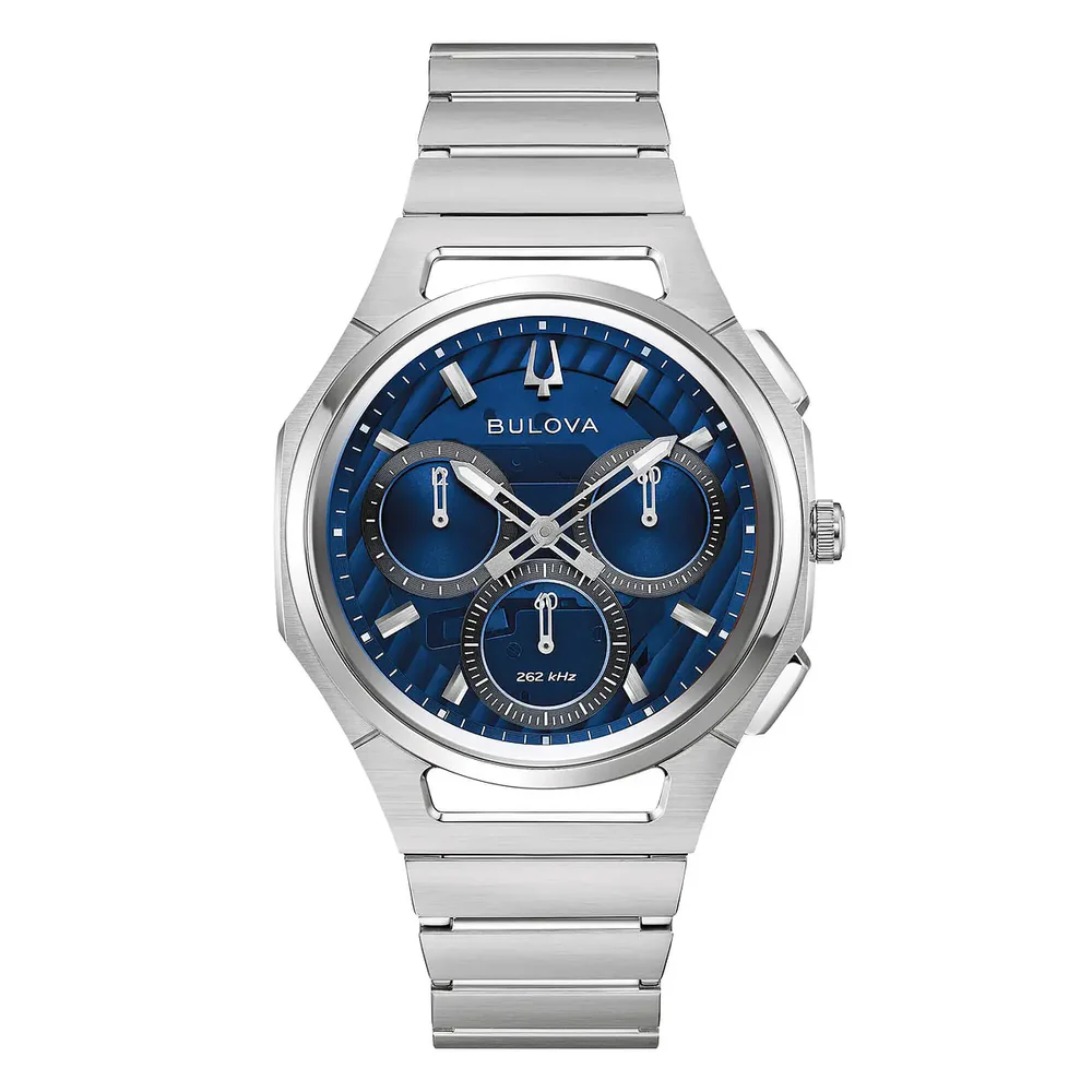 Orologio Uomo Bulova Curv al Quarzo con Quadrante Blu 41 mm 