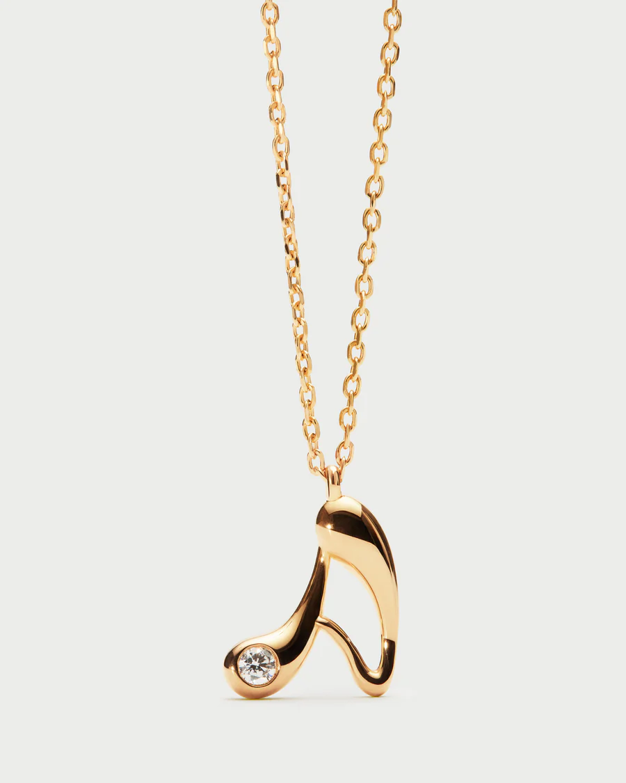 Collana Donna Pdpaola con Pendente Iniziale A 