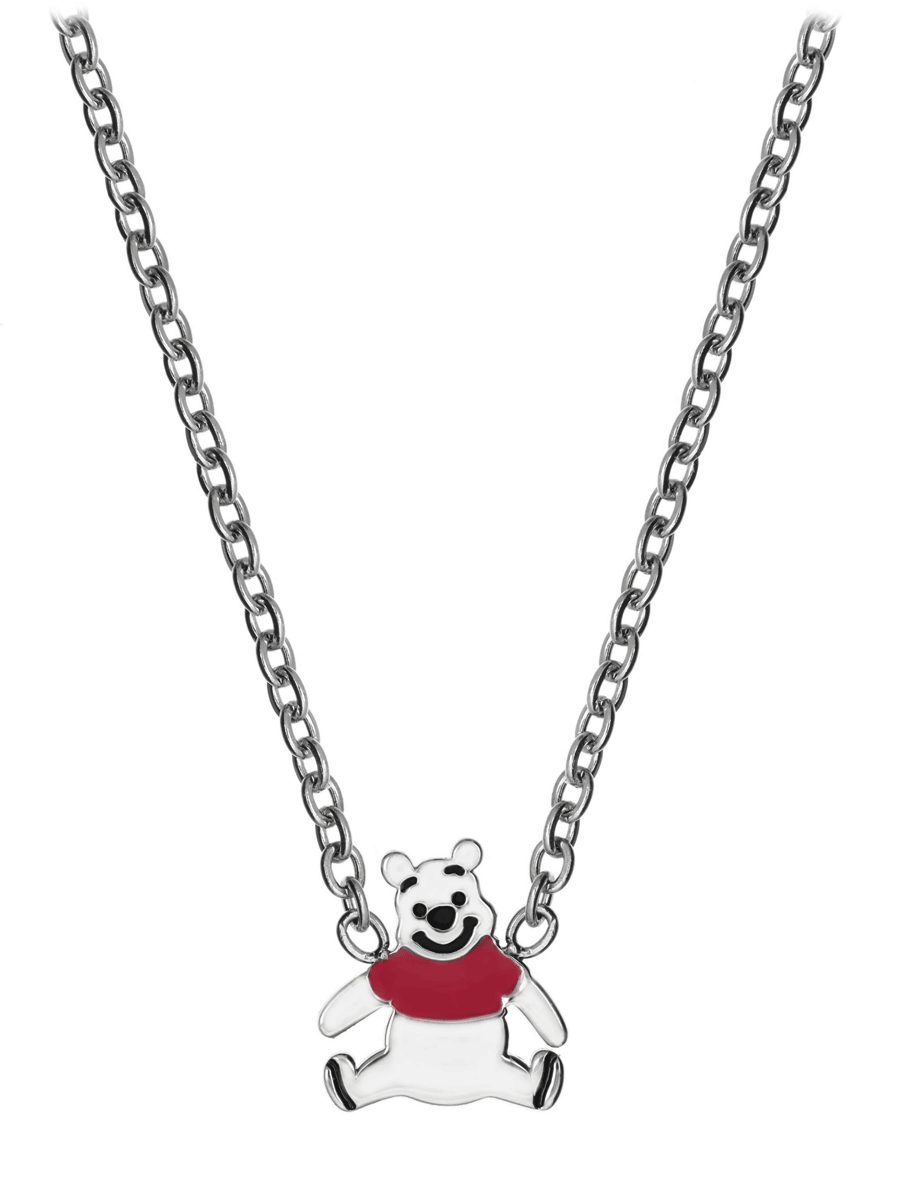 Collana Disney Winnie The Pooh in Acciaio Smaltato 