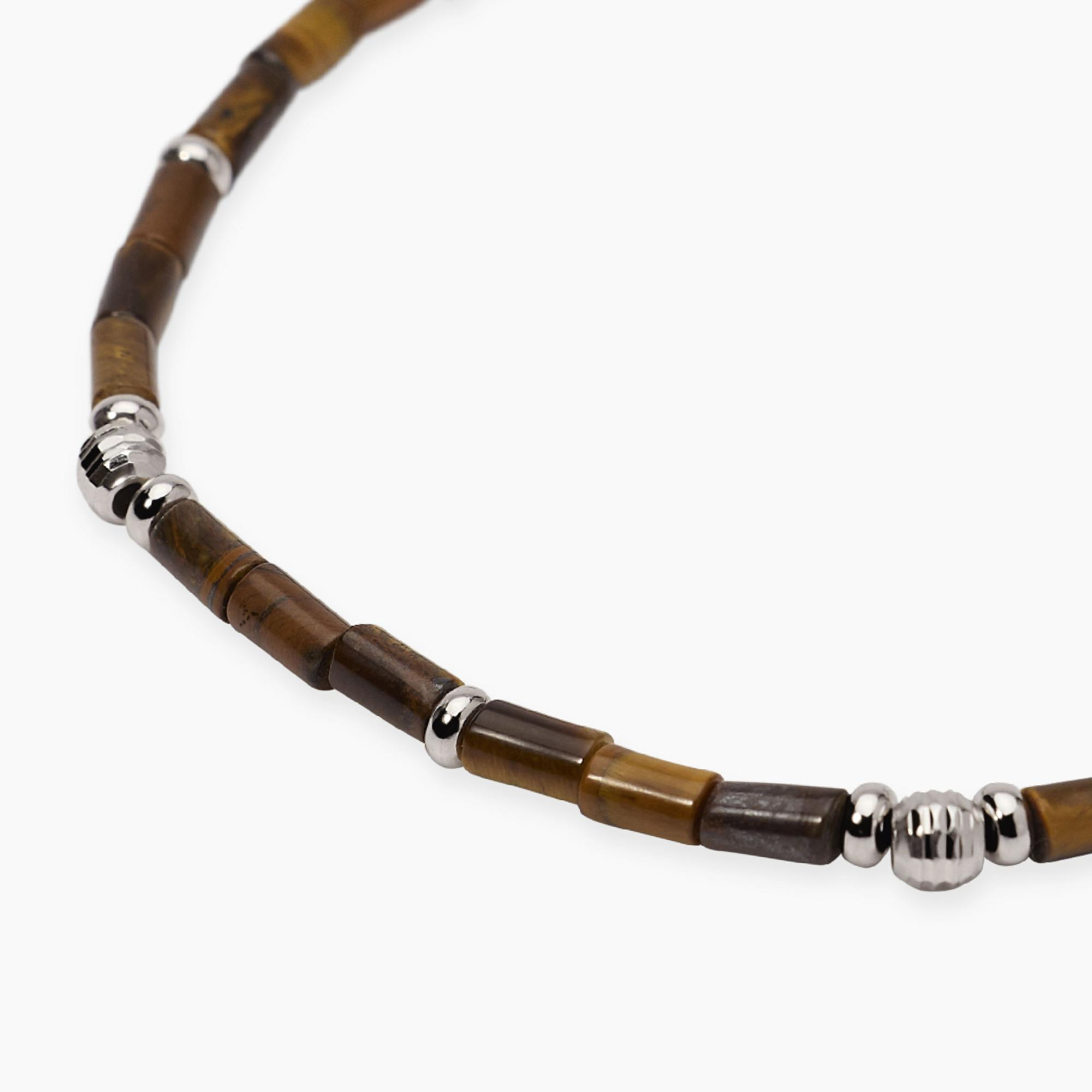 Bracciale Uomo Mabina Ibiza in Argento con Occhio di Tigre