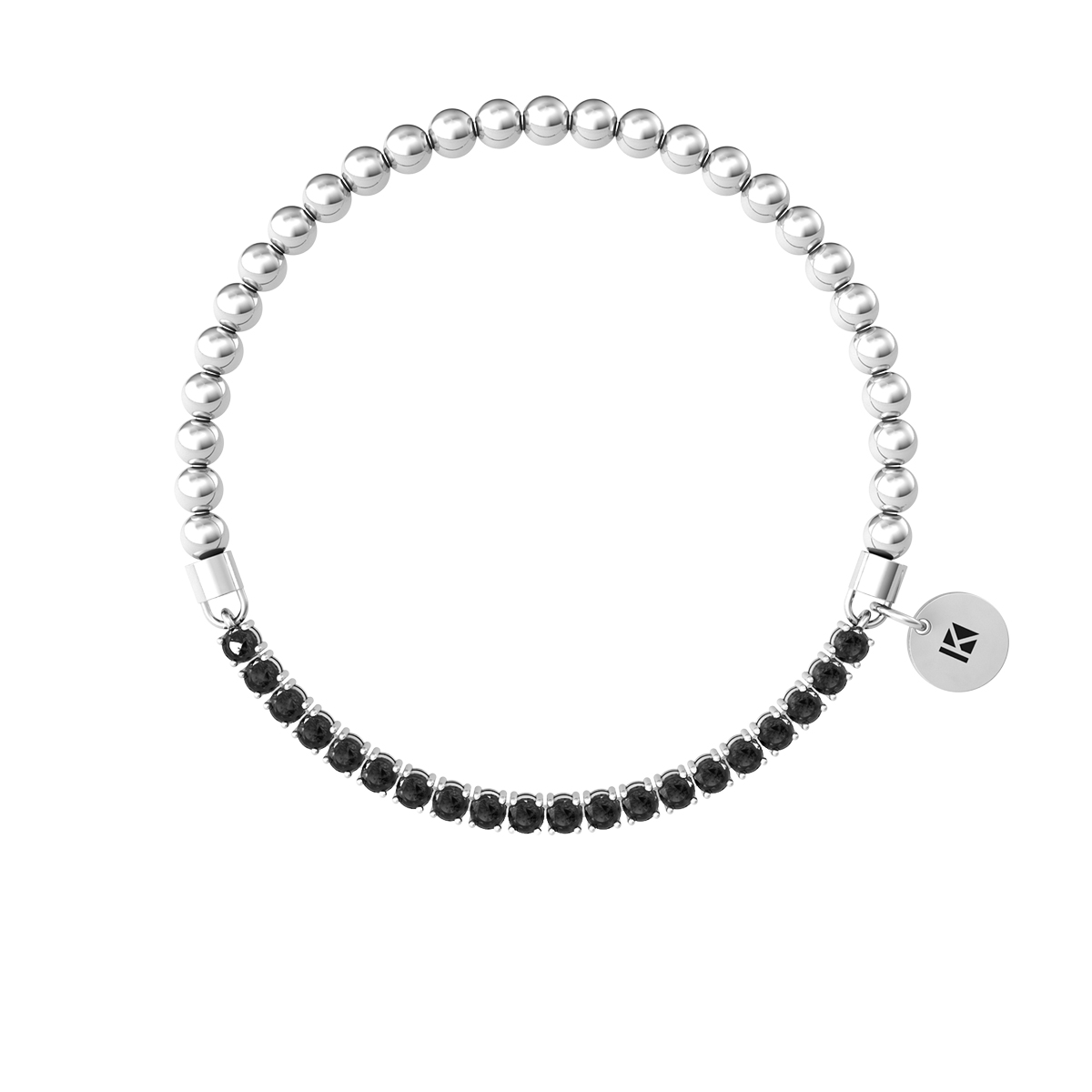 Bracciale Tennis Kidult in Zirconi Neri