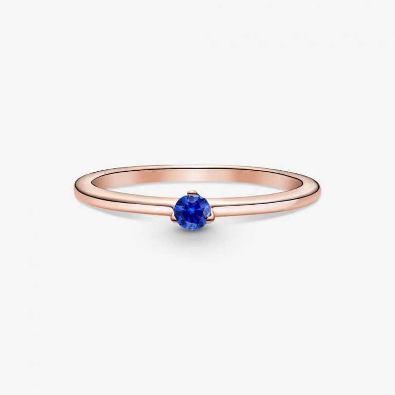 Anello pandora con solitario blu 189259c04 48