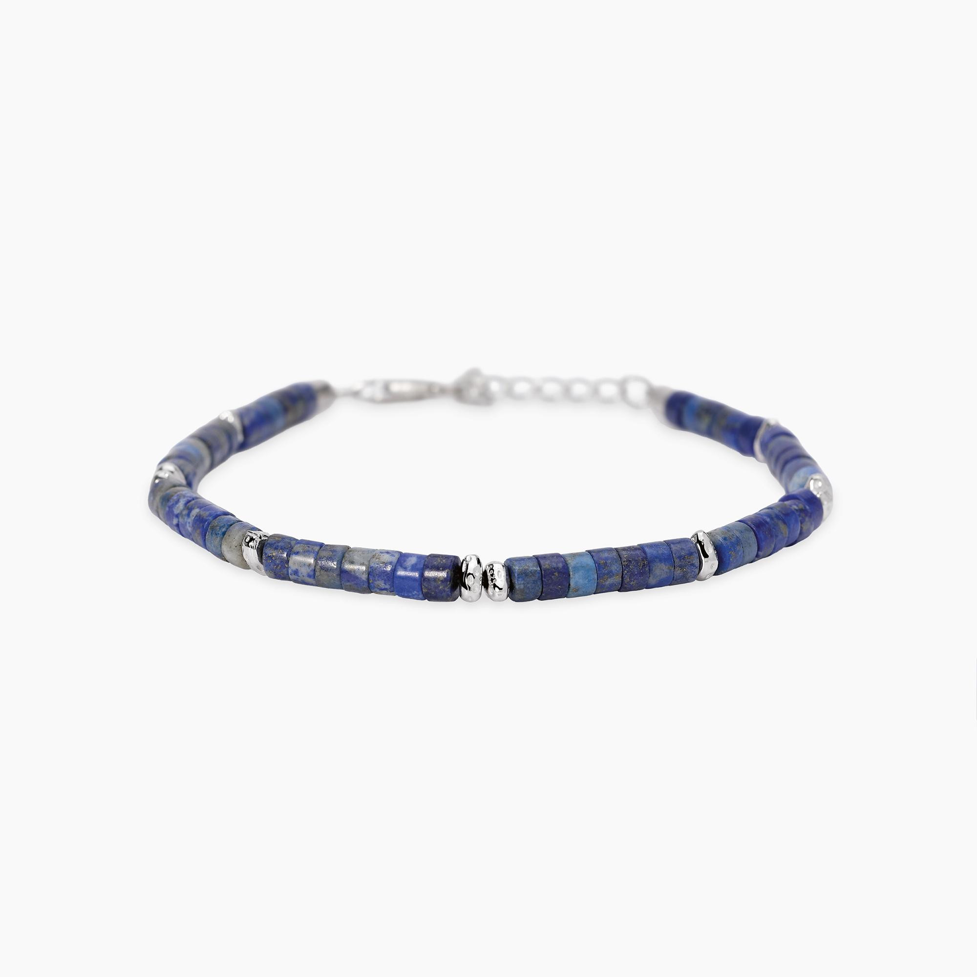 Bracciale Uomo Mabina Beach Party in Argento e Lapis Blu 