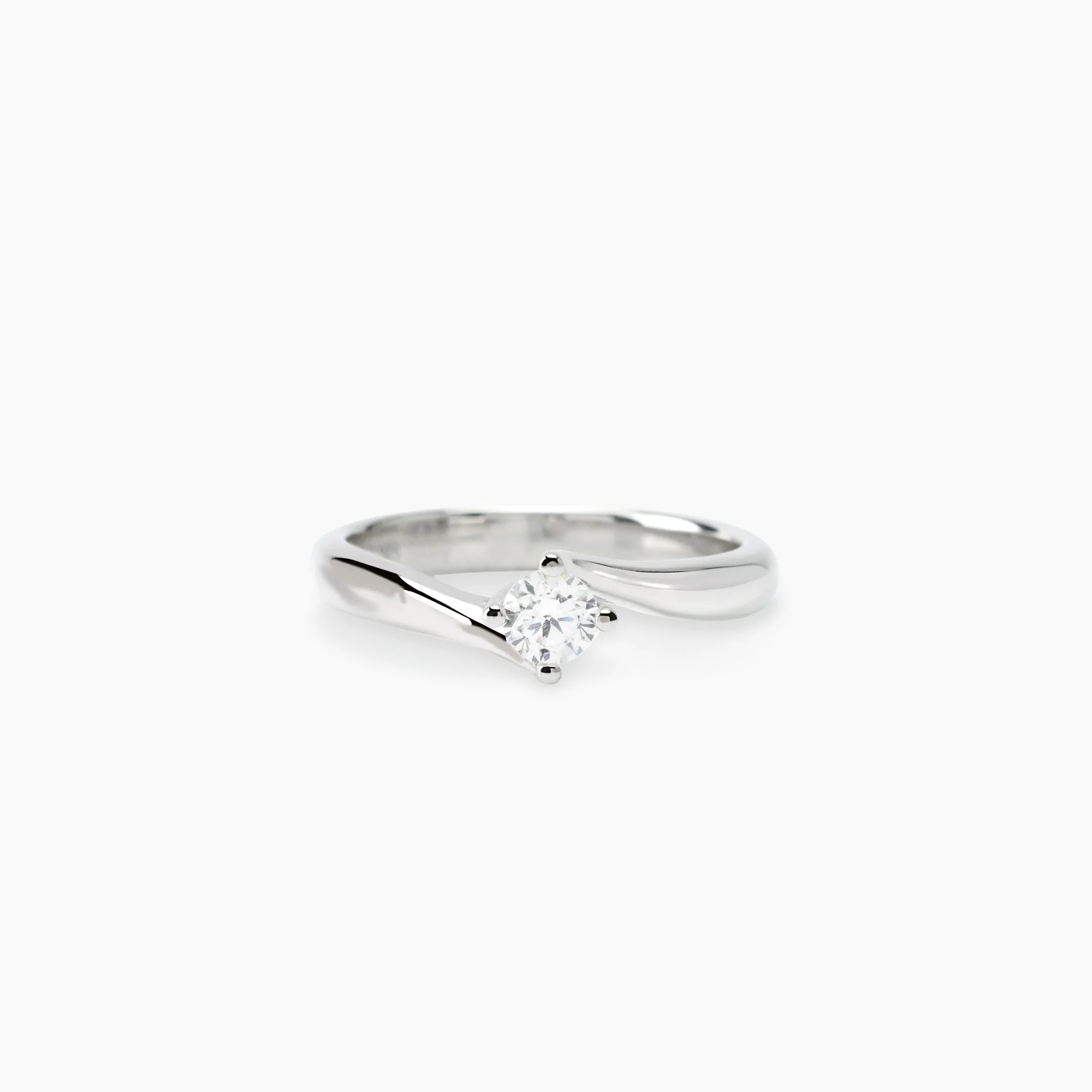 Anello Solitario Mabina My Diamond con diamante lab-grown 0,25 carati in argento 925, alternativa moderna accessibile, catalogo Gioielleria Tondo