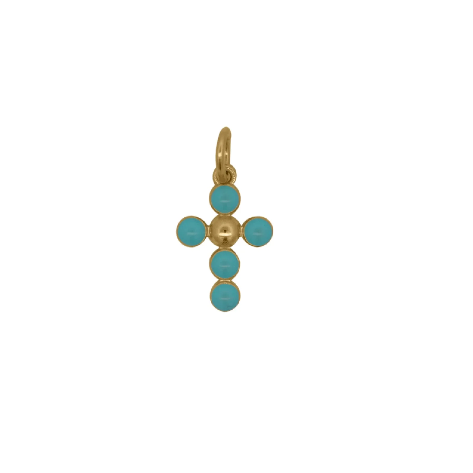 Charm Donna Rue Des Mille Charm Bar Croce Pallini Smalto Azzurro