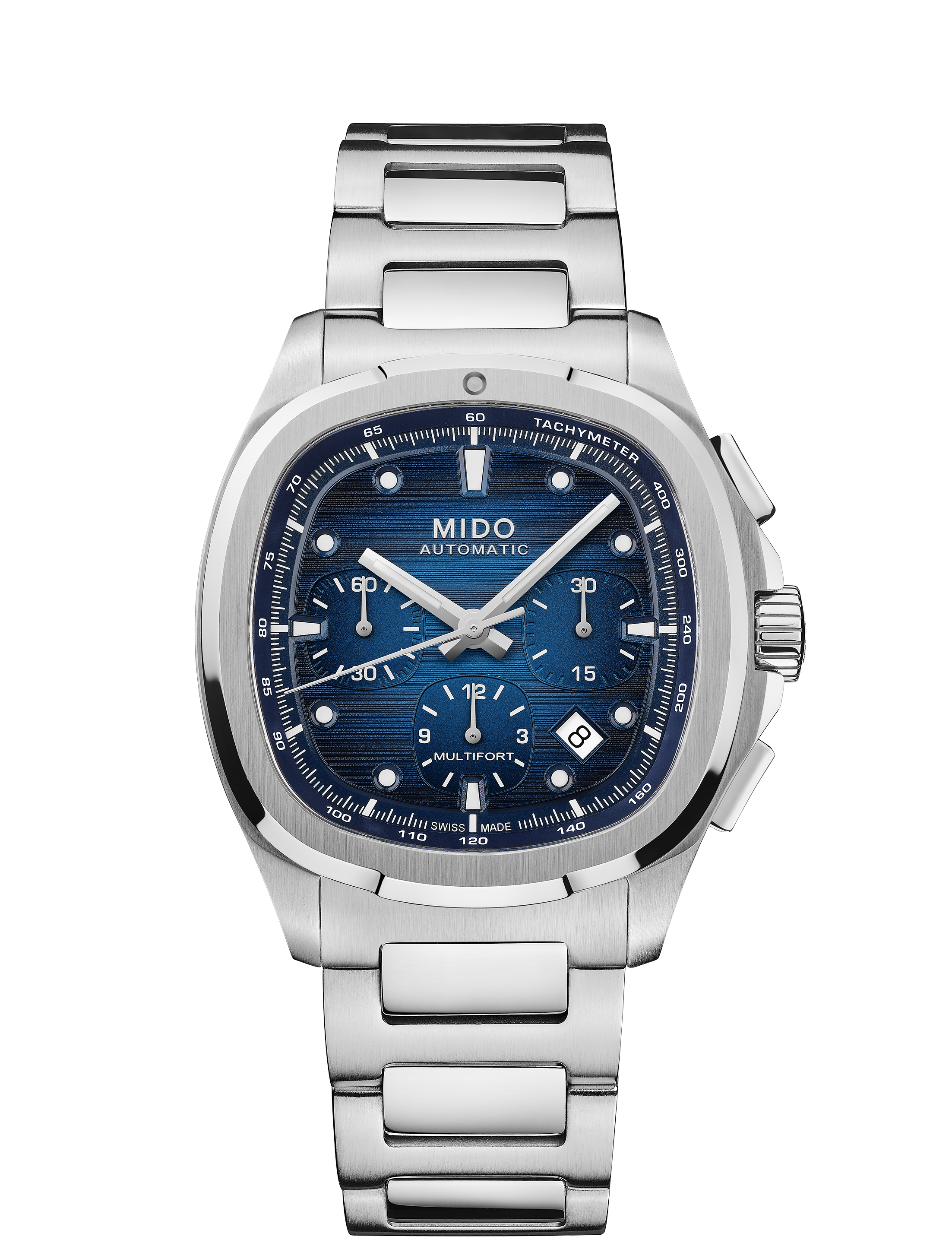 Orologio Uomo Mido Multifort TV Chronograph Automatico con Quadrante Blu 42 mm 