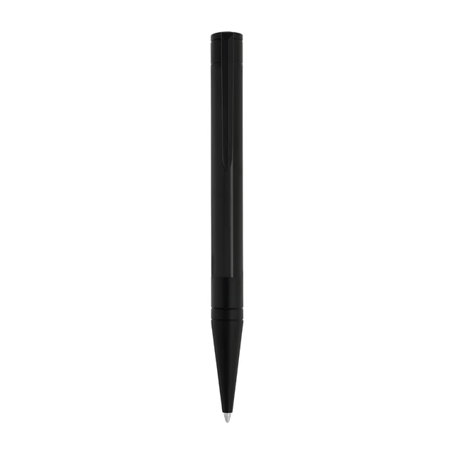 Penna a Sfera Dupont Initial Biro in Lacca Nera e Finitura Nera Opaca