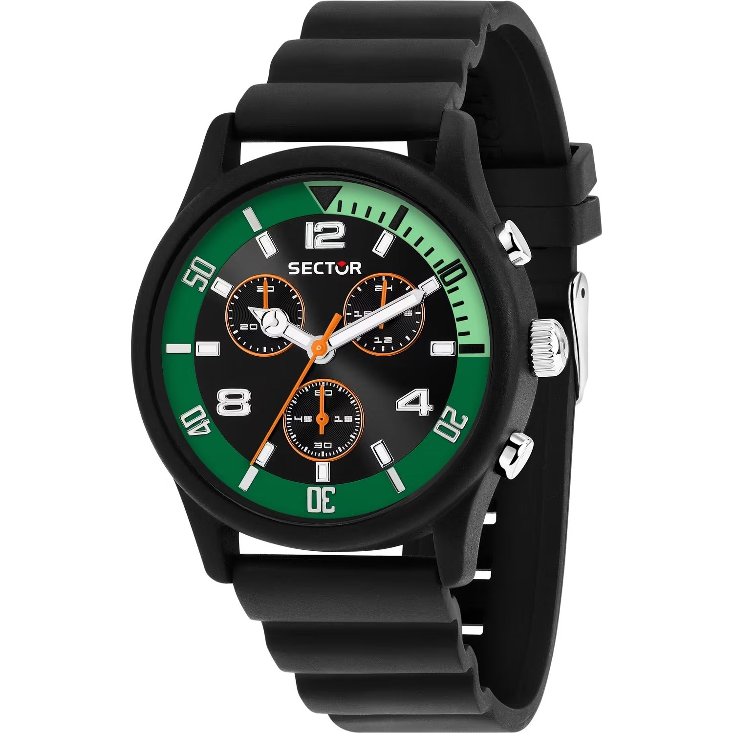 Orologio Uomo Sector H2o al Quarzo con Quadrante Nero 43 mm 