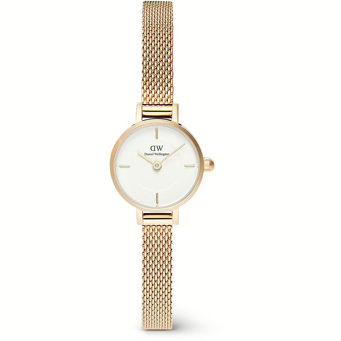 Orologio Donna Daniel Wellington Petite Mini al Quarzo con Quadrante Bianco 19 mm Cinturino Placcato Oro