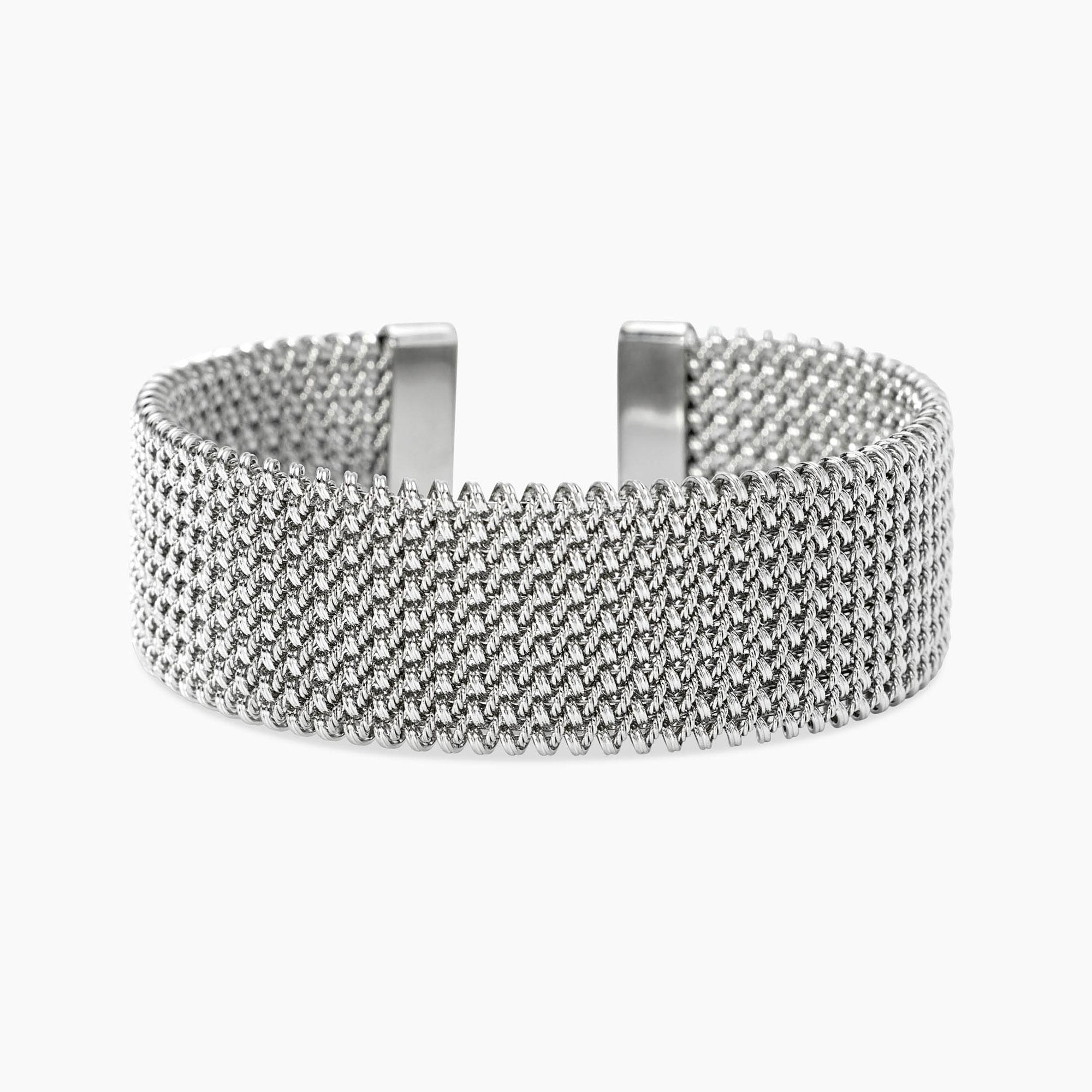 Bracciale Cuff Donna Kidult con Maglia Mesh
