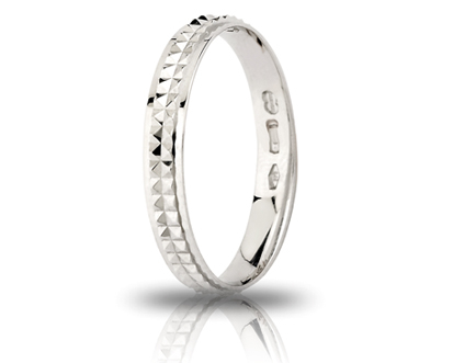 Fedina Unisex Unoaerre Giacinto in Argento Bianco Misura 16