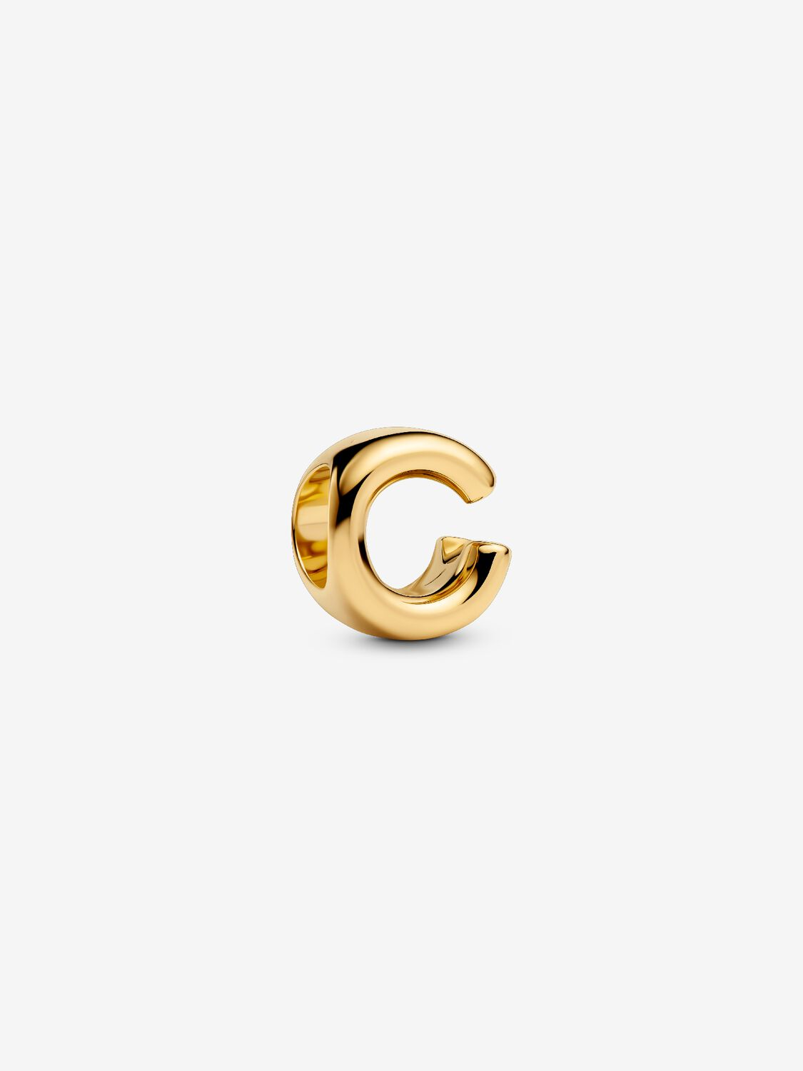 Charm Pandora Mini Lettera C Placcatura in Oro 14k