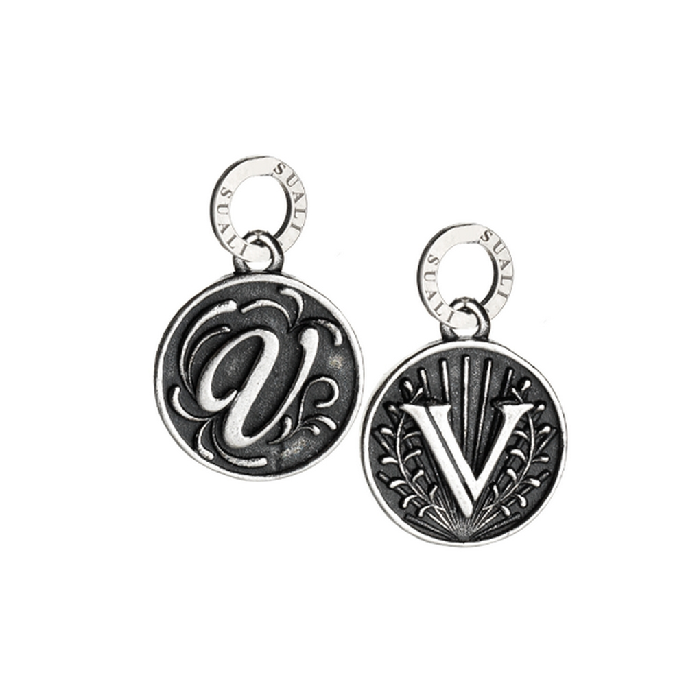 Charm Donna Suali Lettera V Ø cm. 1,5