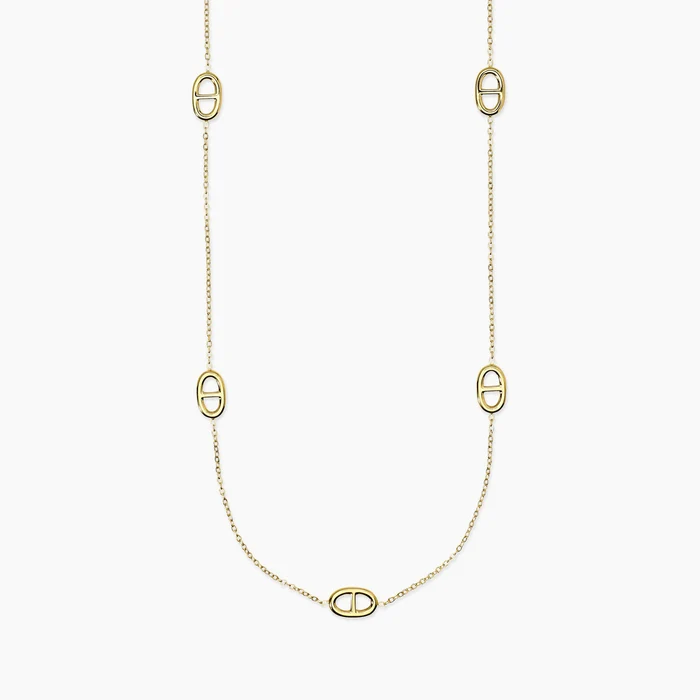 Collana Kidult con Staffe in Acciaio Dorato