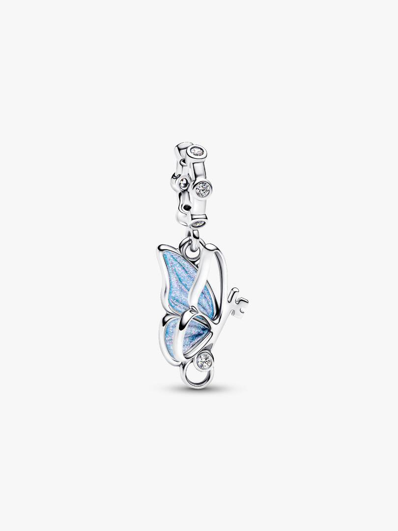 Charm Pendente Pandora Farfalla e Chiave "Unlock Tomorrow"