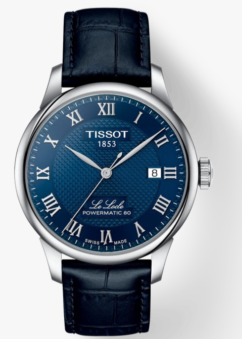 Orologio Uomo Tissot Le Locle Automatico con Quadrante Blu 39 mm 
