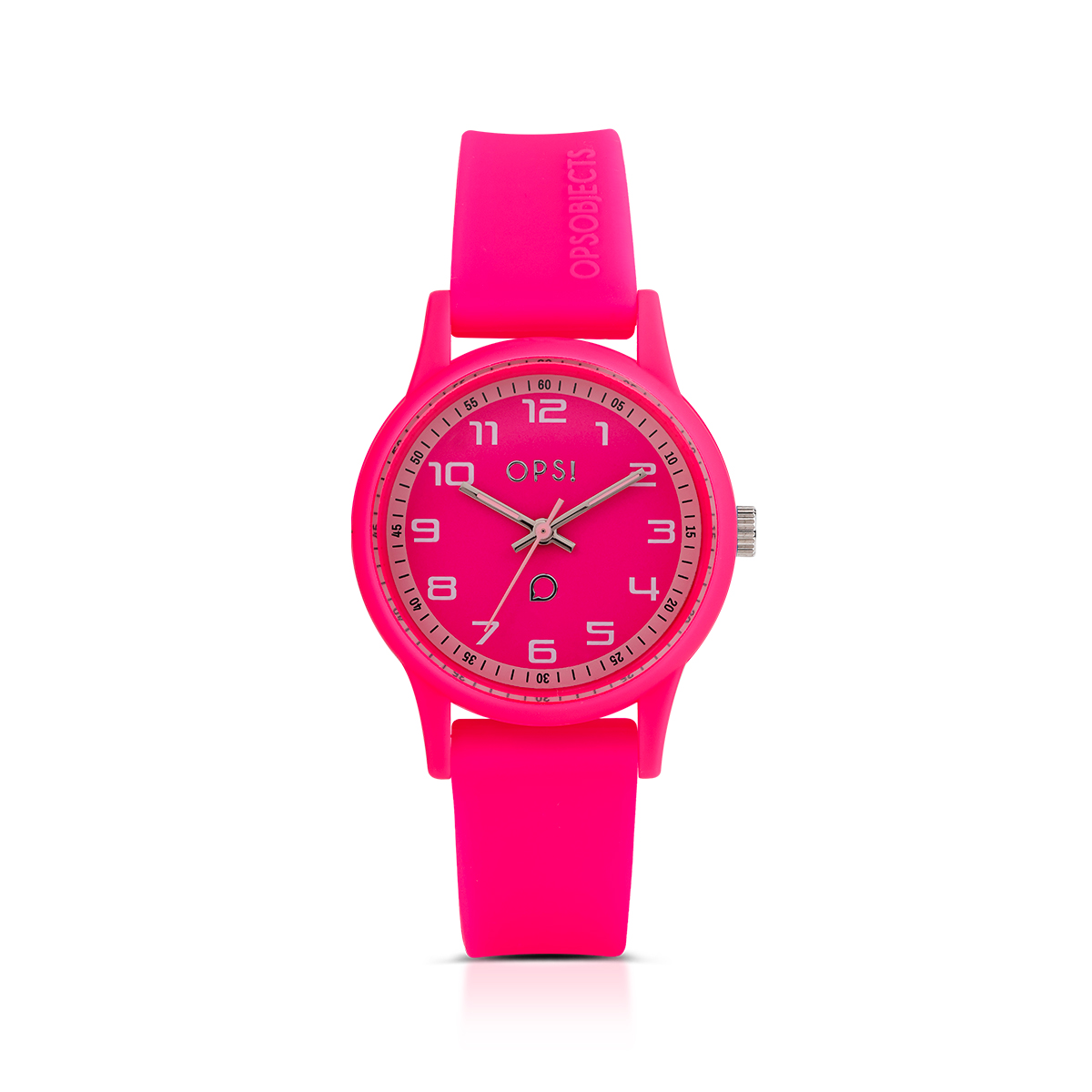 Orologio Unisex Ops Silicon Sport al Quarzo con Quadrante Fucsia 31,5 mm 