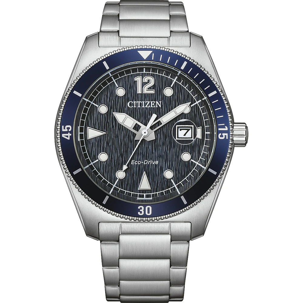 Orologio Uomo Citizen Marine Eco-Drive con Quadrante Blu 43 mm 
