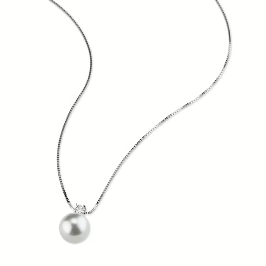 Collana Donna Sovrani Luce con Perla e Zircone Pendente 